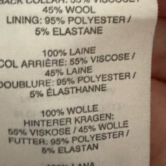 J. Crew 1035 Rhodes Italian Wool Baby Light Blue Blazer Jacket Size 10T - Picture 12 of 14